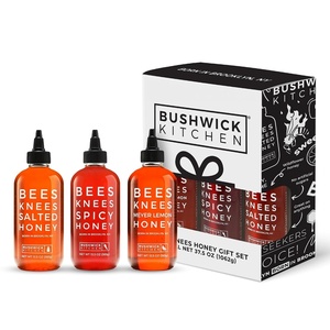 Bees Knees Spicy Honey | Wildflower Hot Honey with a Habanero Kick | Sweet Heat Hot Sauce for Pizza, Biscuits & Charcuterie | Gluten Free, Paleo Friendly | Foodie Gifts, Spicy Gift for Him (12.5oz)(Honey Gift Set Sampler)