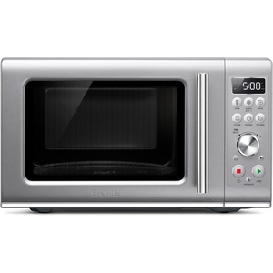 Breville BMO650SIL Compact Wave Soft Close Countertop Microwave Oven, Silver(Microwave Oven)