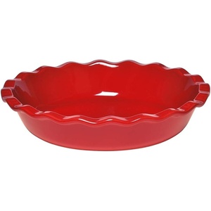 Emile Henry Pie Dish, 9, Burgundy Red(Burgundy Red)