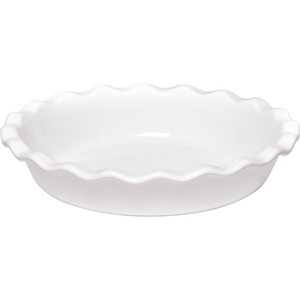 Emile Henry Pie Dish, 9, Burgundy Red(White)