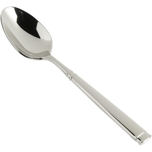 Fortessa Bistro 18/10 Stainless Steel Flatware Serving Spoon, 8.9-Inch,Silver(Serving Spoon)
