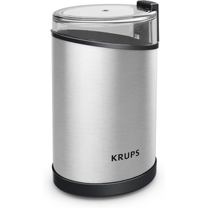 KRUPS Precision Electric Coffee Grinders, 3 oz Capacity, 200W Motor, Stainless Steel Blades for Uniform Grinding of Beans, Herb and Nuts, Coffee and Spice Grinder Electric, (Black)(Stainless Steel)