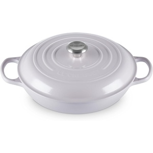 Le Creuset Enameled Cast Iron Signature Braiser, 3.5 qt., Cerise(Shallot)
