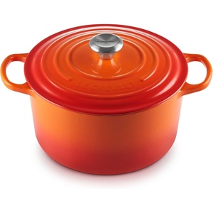 Le Creuset Enameled Cast Iron Signature Deep Round Oven, 6.5 qt., Artichaut(Flame)