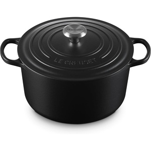 Le Creuset Enameled Cast Iron Signature Deep Round Oven, 6.5 qt., Artichaut(Licorice)