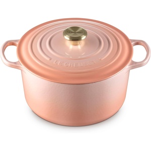 Le Creuset Enameled Cast Iron Signature Deep Round Oven, 6.5 qt., Artichaut(Peche)