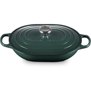 Le Creuset Enameled Cast Iron Signature Oval Casserole with Lid, 3.75 qt., Sea Salt(Artichaut)
