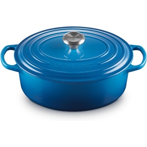 Le Creuset Enameled Cast Iron Signature Oval Dutch Oven, 8 qt., Cerise(Marseille)
