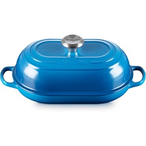 Le Creuset Enameled Cast Iron Signature Round Bread Oven, 9.5 inch, White(Marseille)
