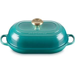 Le Creuset Enameled Cast Iron Signature Round Bread Oven, 9.5 inch, White(Riviera)