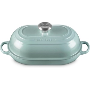 Le Creuset Enameled Cast Iron Signature Round Bread Oven, 9.5 inch, White(Sea Salt)