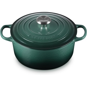 Le Creuset Enameled Cast Iron Signature Round Dutch Oven, 7.25 qt., Cerise(Artichaut)