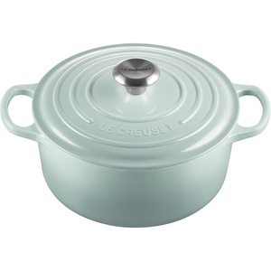 Le Creuset Enameled Cast Iron Signature Round Dutch Oven, 7.25 qt., Cerise(Sea Salt)