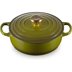 Le Creuset Enameled Cast Iron Signature Round Sauteuse, 3.5qt., Peche(Olive)