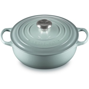 Le Creuset Enameled Cast Iron Signature Round Sauteuse, 3.5qt., Peche(Sea Salt)