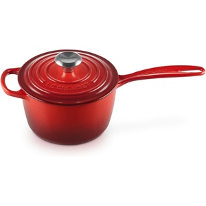 Le Creuset Enameled Cast Iron Signature Saucepan, 2.25 qt., Flame(Cerise)