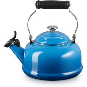 Le Creuset Whistling Tea Kettle with Metal Finishes, 1.7 qt., Stainless Steel(Marseille)