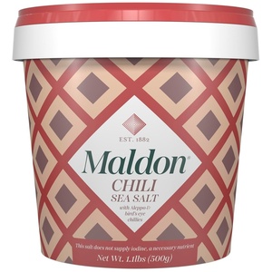 Maldon – Smoked Sea Salt Flakes, 4.4 oz (125 g) – Unique Pyramid Shaped Salt Flakes – Gently Smoked Over Oak – Perfect for a Wide Range of Dishes, Hand-Harvested for Four Generations(13.2 x 13 x 13.3 cm)