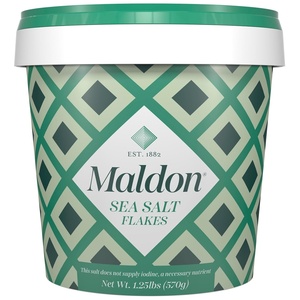 Maldon Salt, Sea Salt Flakes, 8.5 oz (240 g), Kosher, Natural, Unique Gourmet Pyramid Shaped Salt Flakes, Perfect for a Wide Range of Dishes, Hand-Harvested for Four Generations (Packaging May vary)(20 Ounce (Pack of 1))