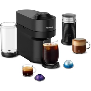 Nespresso Limited-Edition Vertuo Pop+ Coffee and Espresso Maker by De’Longhi, Pastel Yellow(Liquorice Black)