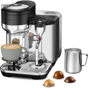 Nespresso Vertuo Creatista Coffee and Espresso Maker by Breville, Brushed Stainless Steel(Black Truffle)