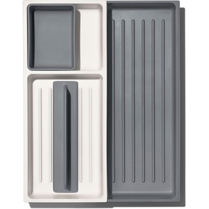 OXO Good Grips Kitchen Drawer, Expandable Utensil Organizer, White(Expandable (Pack of 1))