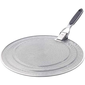 OXO Good Grips Stainless Steel Splatter Screen with Folding Handle(dishware plate)