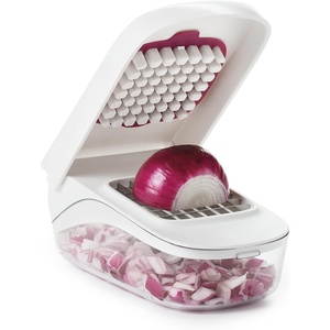 OXO Good Grips Vegetable and Onion Chopper with Easy Pour Opening White(One Size)
