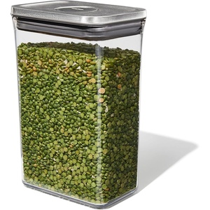 OXO Steel POP Container Big Medium Square – 4.4 Qt for Flour, Sugar and More,Grey(2.7 QT/2.6 L)