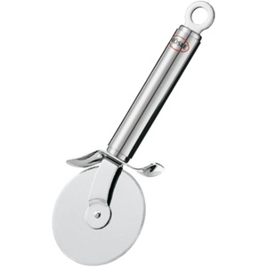Rösle 12718 Stainless Steel Round-Handle Pizza Cutter Wheel with Thumb Leverage 7.9 in.(Cutter)
