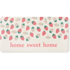 SUR LA Table Kitchen Essentials Zest Up Your Life Citrus Fruit Anti Fatigue Comfort Mat, Kitchen Mat, Standing Desk Mat, Non-Slip Backing, Yellow/Blue/Ivory, 20″x39″(Pink/Green/Cream)