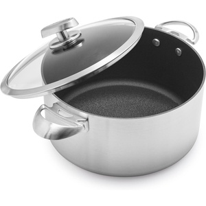 Scanpan CS+ 7.5 QT Nonstick Dutch Oven – Compatible with All Cooktops, Induction Ready, Metal Utensil Safe, Oven Safe to 500°F, Dishwasher Safe