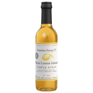 Sonoma Syrup Co. Lavender Infused Simple Syrup 12.7 fl oz | for Coffee, Cocktails, and Cooking | Hand Crafted in the USA(Meyer Lemon)