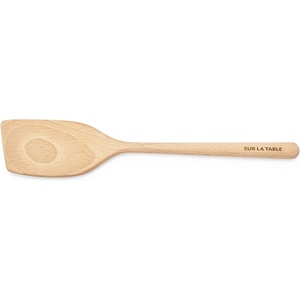 Sur La Table Beechwood Angled Turner, 13 in, German Beechwood Offset Spatula for Gentle Flipping and Folding in Any Cookware, 13 in(small)