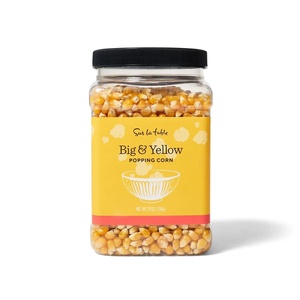 Sur La Table Big & Yellow Popping Corn, Premium Large-Kernel Yellow Corn for Cinema-Style Fluffy Butterfly Popcorn