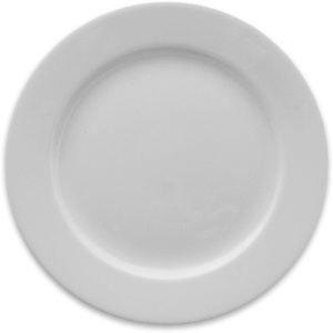 Sur La Table Bistro Round Salad Plate, 9 in, Classic White Porcelain Salad Plate for Everyday Dining and Formal Entertaining, 9 in(small)