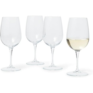 Sur La Table Bistro White Wine Glasses, Set of 4, Classic Large-Bowl White Wine Glasses for Aromatic Whites and Everyday Service, Set of 4