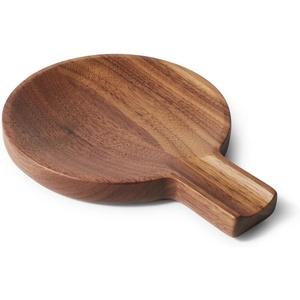 Sur La Table Black Walnut Spoon Rest – 7″ American Walnut Wood Utensil Holder for Kitchen Counters – Warping-Resistant, Elegant & Functional