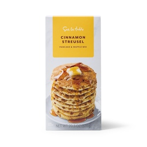 Sur La Table Cinnamon Streusel Pancake & Waffle Mix, Premium Mix with Cinnamon Streusel Topping for Bakery-Quality Breakfast Bakes