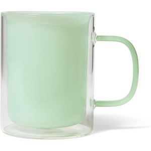 Sur La Table Colored Double-Wall Mug, Light Green