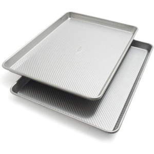 Sur La Table Commercial Sheet Pan Set, 2-Piece Heavy-Duty Aluminized Steel Pans Made in USA