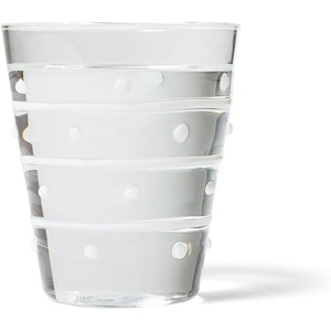 Sur La Table Dot & Dash Tumbler, White