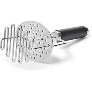 Sur La Table Dual Soft Touch Potato Masher, Silver