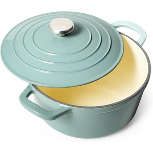 Sur La Table Enameled Cast Iron Dutch Oven, 5 Qt, Oven and Broiler to 500 F for Braising, Baking and Slow Cooking, 5 Qt