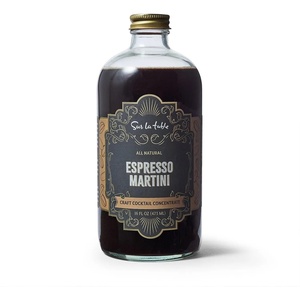 Sur La Table Espresso Martini Craft Cocktail Concentrate, Premium Cold-Brew Coffee Concentrate for Barista-Quality Espresso Martinis at Home