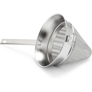 Sur La Table Fine Mesh Stainless Steel Chinois, Conical Strainer for Silky Smooth Sauces, Stocks and Custards