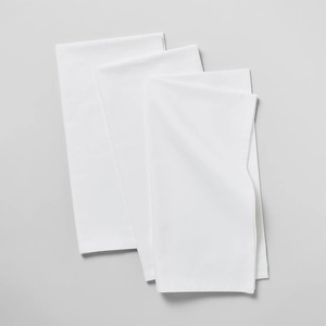 Sur La Table Flour Sack Cotton Kitchen Towels – Set of 3, 34″ x 32″, Machine Washable, Ultra-Absorbent Dish Drying & Cleaning Cloths for Everyday Use, Durable Natural Cotton