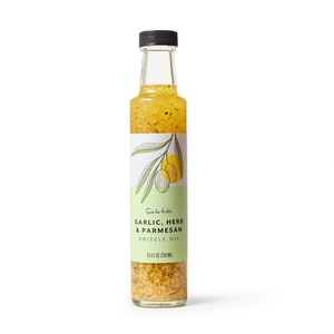 Sur La Table Garlic, Herb & Parmesan Oil Drizzle, Tan