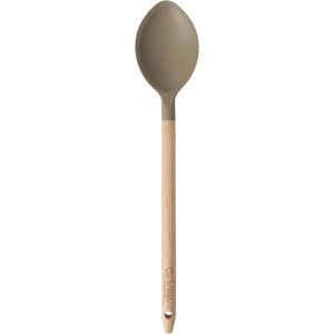 Sur La Table Kitchen Essential Mealcraft Silicone Slotted Turner – Taupe(Taupe (Silicone/Beechwood))