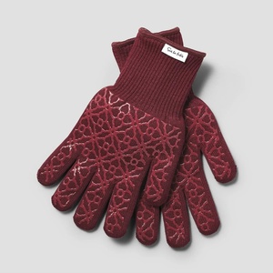 Sur La Table Large Tile Oven Gloves, Set of 2, Dark Red(Dark Red)